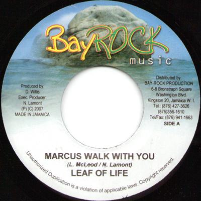 7inch Record LEAF OF LIFE - Marcus Walk With You NONE Bay Rock Music 2007 Jamaica Reggae, Ska & Dub Used
