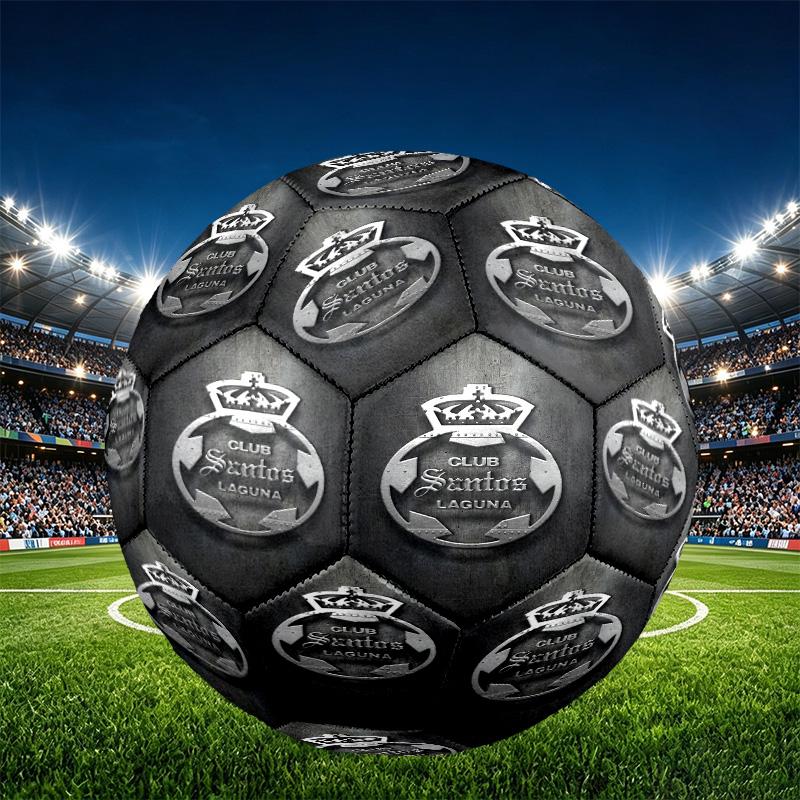 Club Santos Laguna Print Size 5 Soccer Ball, PU Wear Resistant Football for Match Training and Daily Practice, Birthday Gift for Soccer Fans