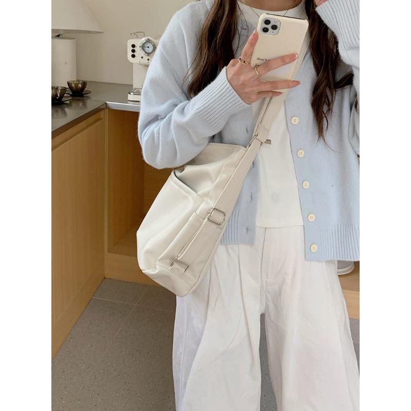 

Весенний рюкзак из мягкой кожи, женская сумка-тоут для通勤, большой вместимости, три в одном, многофункциональный рюкзак, сумка через плечо, школьный рюкзак, тренд белый