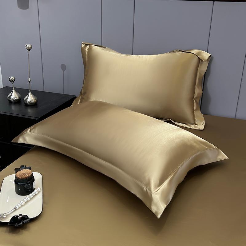 Eis-Seiden-Satin-Kissenbezug mit Reißverschluss - Luxuriöser Imitationsseiden-Kissenbezug