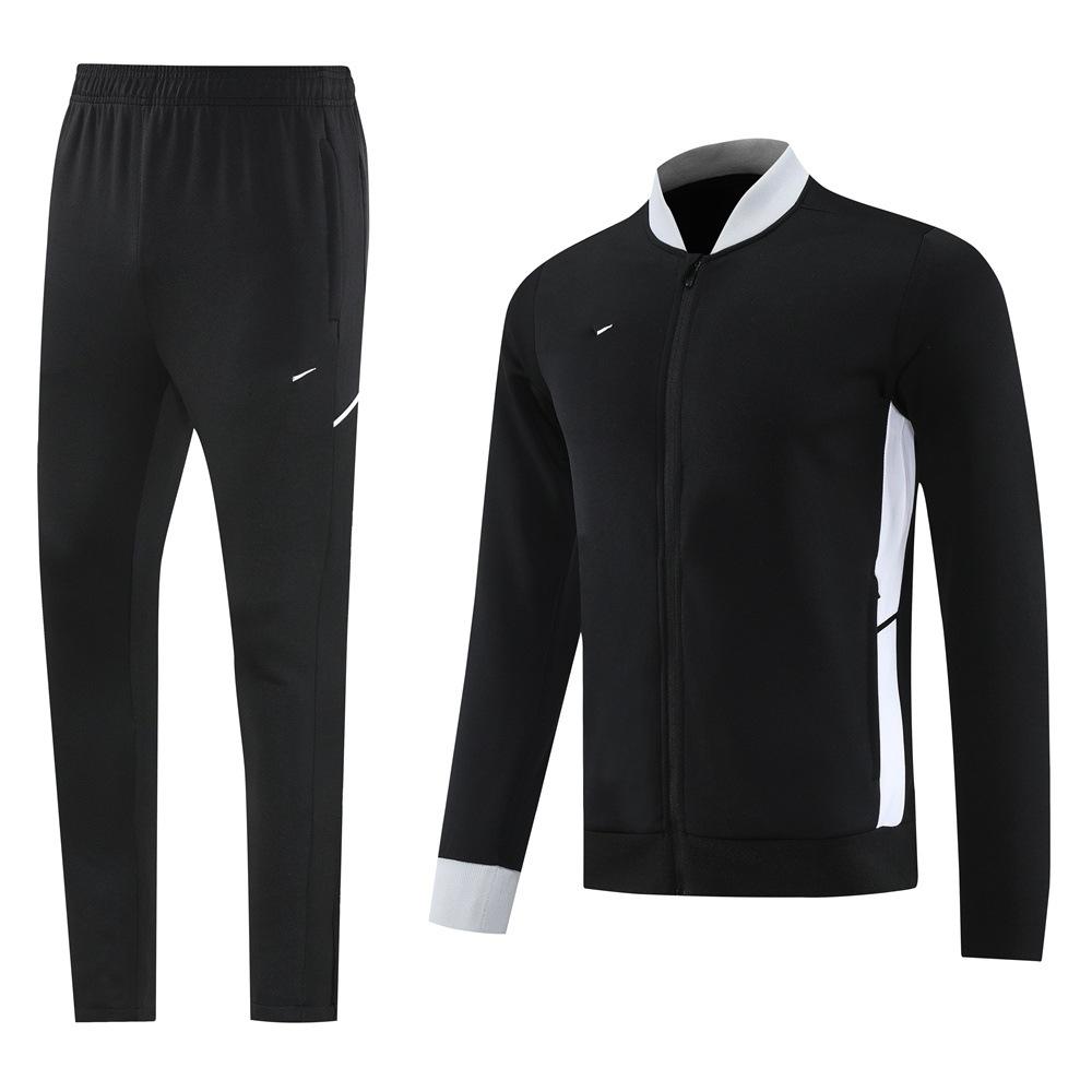 Spring And Autumn Long Zipper Jacket Outdoor Sports Suit Football Suit Training Suit Appearance Suit Long Sleeve Pants Quick Drying