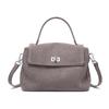 Women's Frosted Cowhide Large Capacity Crossbody Handbag - Autumn/Winter Fashion