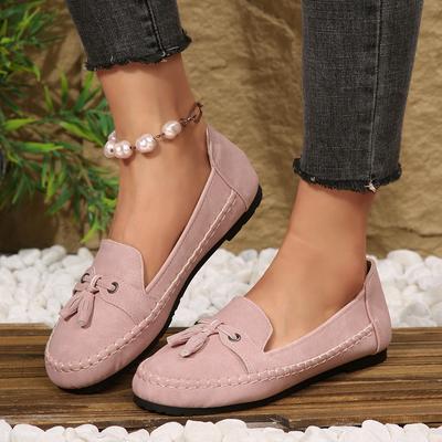Γυναικεία Άνοιξη Επίπεδα Slip-On Casual Εξωτερικού Χώρου Ευέλικτα Δερμάτινα Παπούτσια
