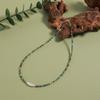GEMCHIC Damen Bohemian Türkis Perlenkette mit Süßwasserperlen Choker