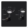 Ultralight Backpacking Cooker Stable LowTemp Performance Windproof Gas Adjustable Control