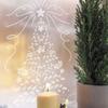 Christmas A4 Stencil - GRAINE CREATIVE - Floral Fir Tree - Washable Plastic - Reusable - Laser Cut