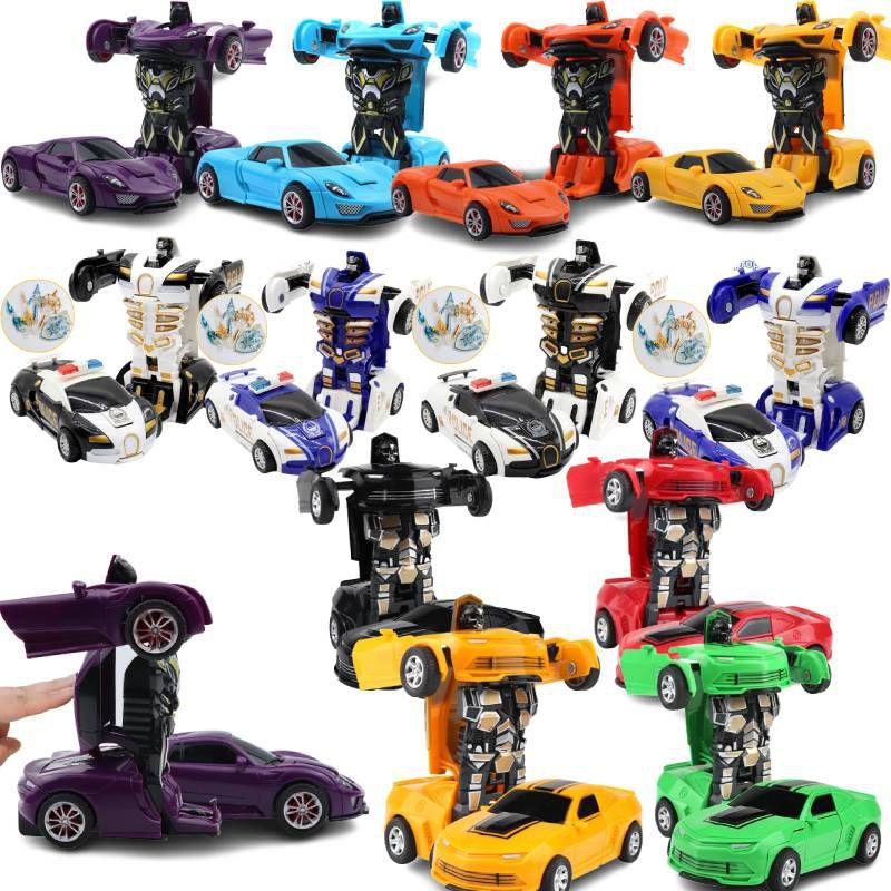 Educational 2in1 Deformation Car Toy No Battery Needed