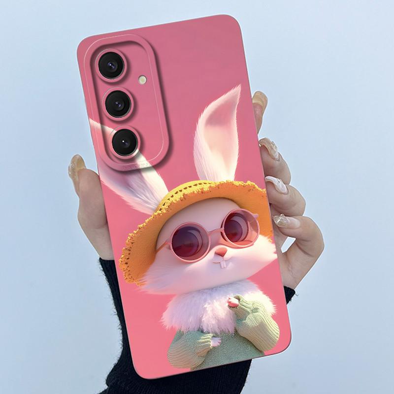 Funny Cool Cat Dog Silicone Phone Case For Samsung Galaxy A16 A26 A36 A56 5G Bumper Matte Protective Soft Back Cover Shell Capas
