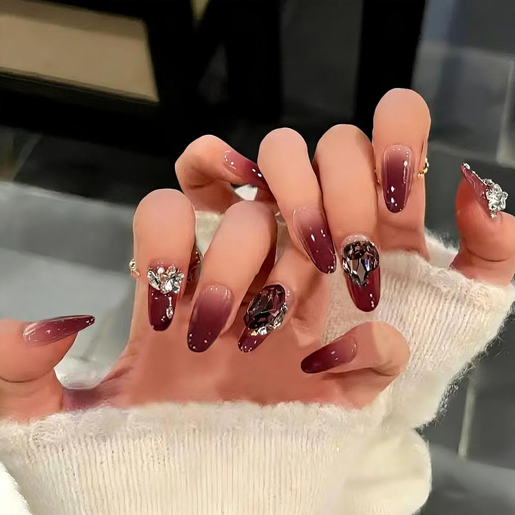 Wearable Sweet Cute High-End Handmade Nail Art Tips False Nails