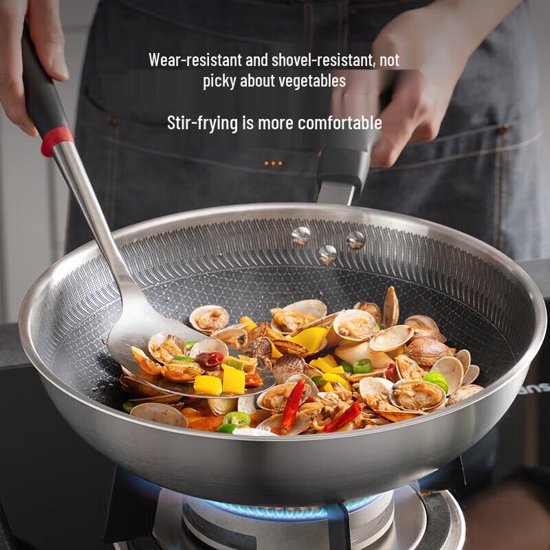Supor 30cm Stainless Steel Honeycomb Non-stick Wok