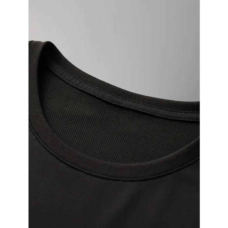 Printing Men's Round Neck Printed T-shirt, Short Sleeved Comfortable Loose Casual Top, Spring Summer Holiday Men's Clothing As A Gift