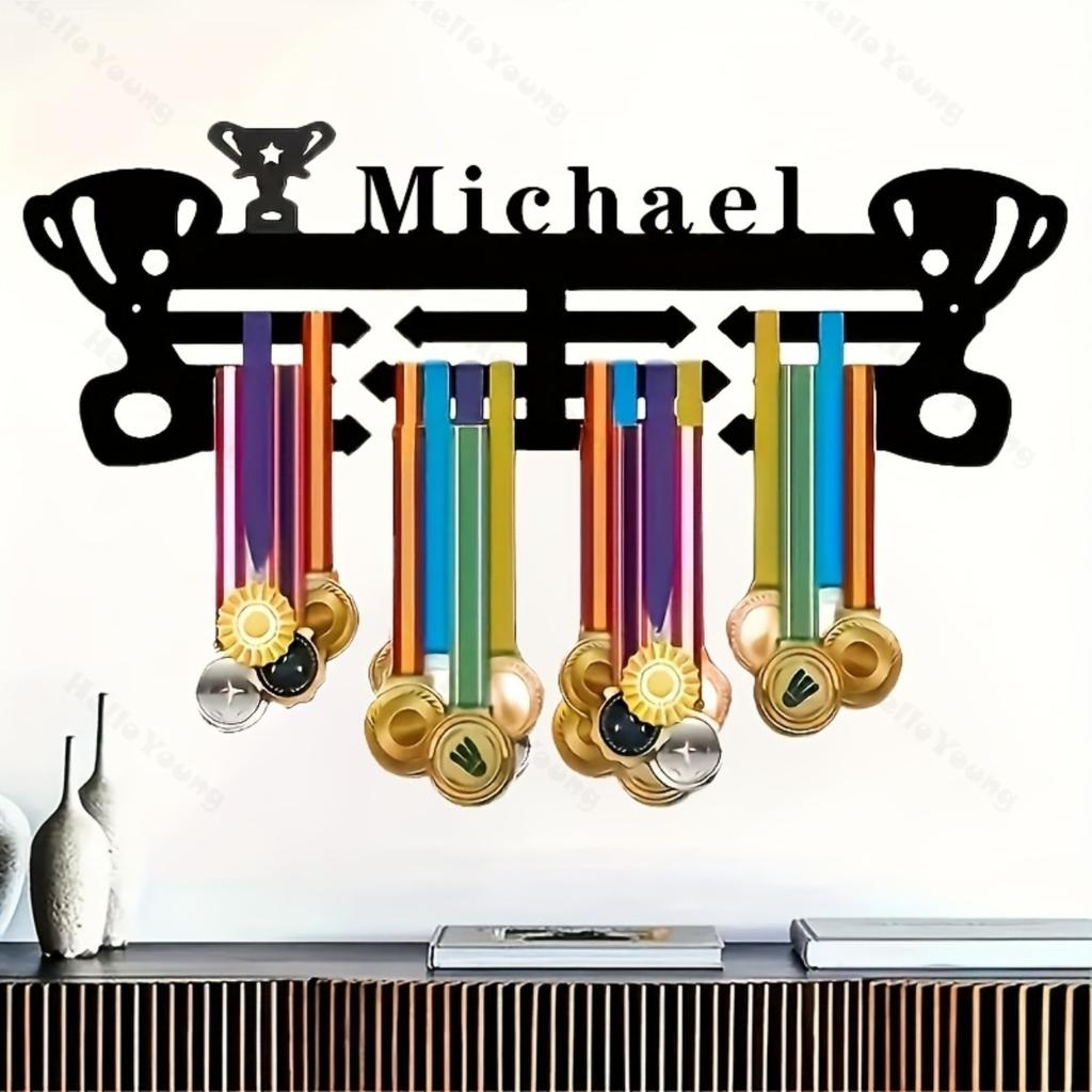 Vintage Metal Medal Display Wall Mount DIY Custom Name Hot Sale