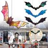 Halloween Bat Stained Glass Suncatcher Window Hanging Acrylic Wall Art Suncatcher Decor Household Halloween Bat Decoration
