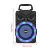 5.1 Bluetooth HiFi Speaker 1200mAh Portable Wireless Loudspeaker RGB Flash Lights Mobile Stand Outdoor Music Player for Camping