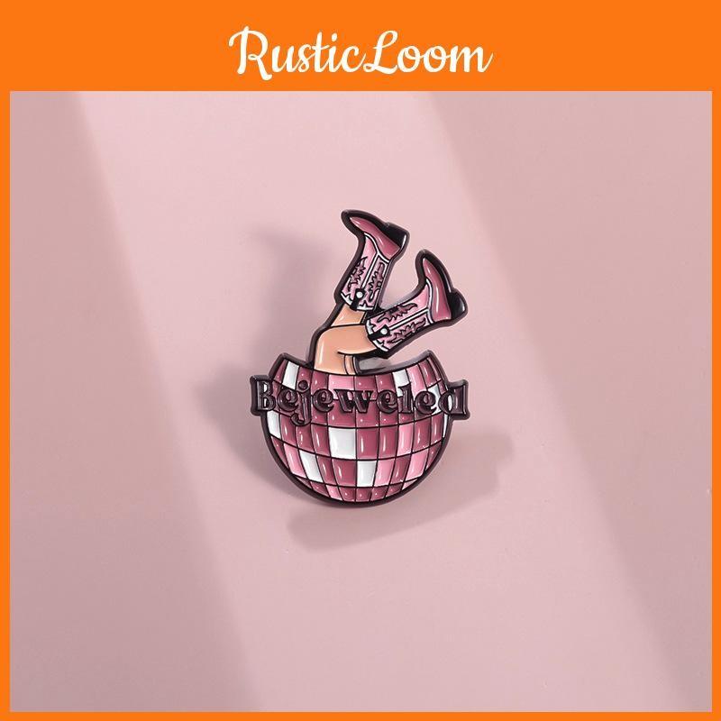 Swift Taylor Inspired Music Badge Brooch Stunning Glittery Boot Design For Fans