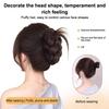 Synthetic Hair Bun Wig Braid Claw Clip Heat Resistant Fiber Curly Hair Messy Bun And Girls Daily Party Wedding