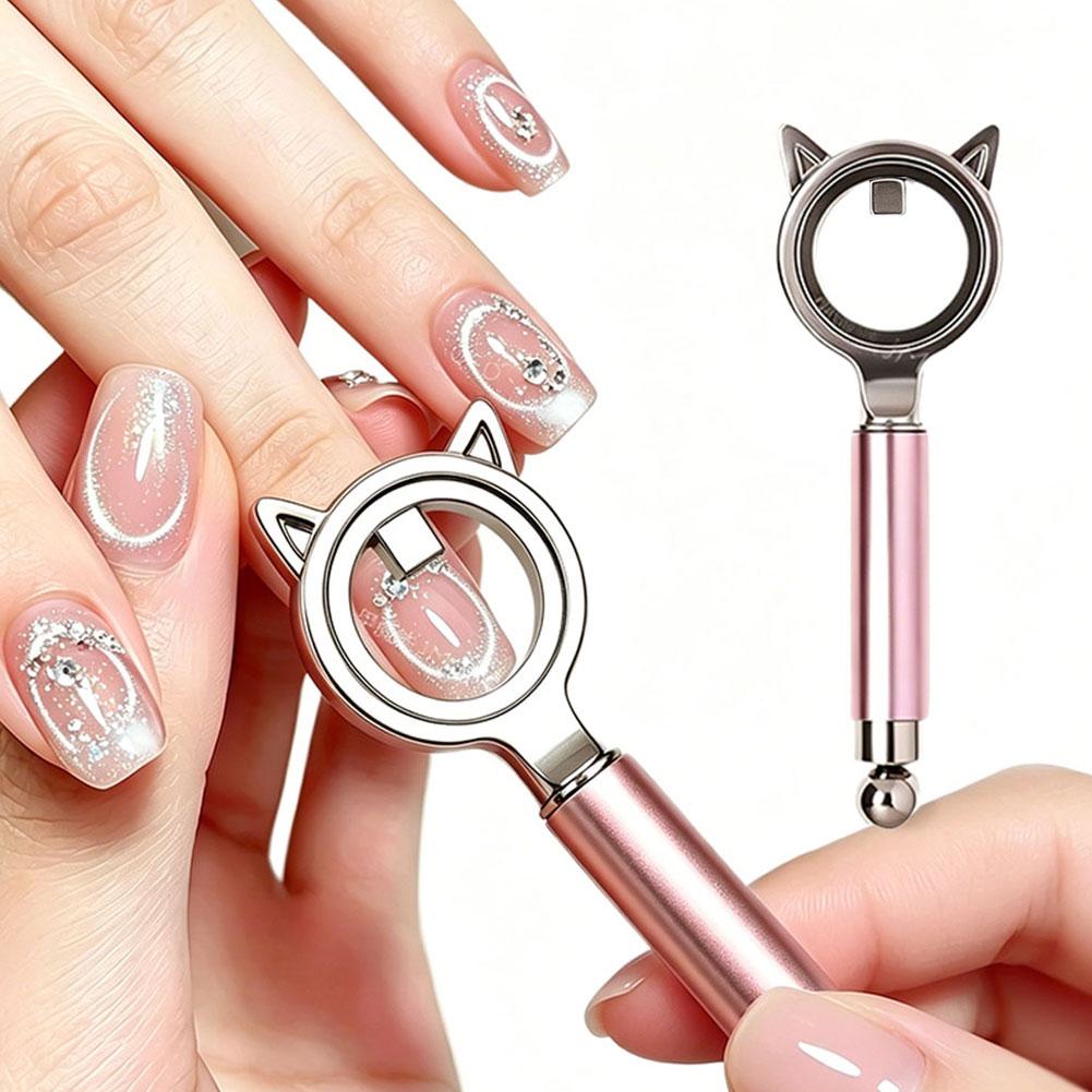 Cat Eye Nail Art Artifact Powerful Circular Magnet Absorbing Black Hole Cat Eye Assistive Nail Art Tool