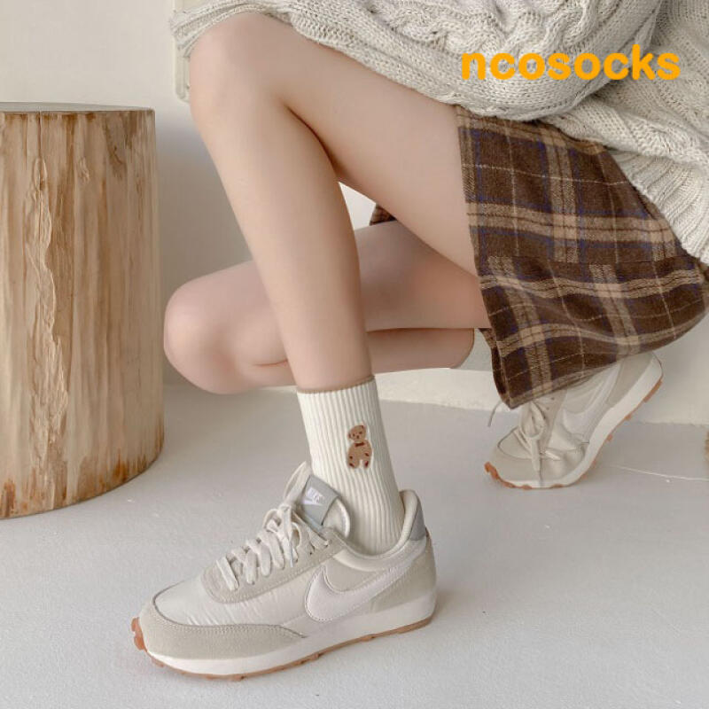 

FSN128_Latte Bear Golf Socks brown