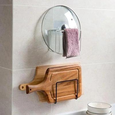 Küchenregal Hängebrett Regal Pfannendeckel Küchentopfdeckelhalter Eisen Schneidebretthalter Ständer Home Organizer Zubehör Werkzeuge