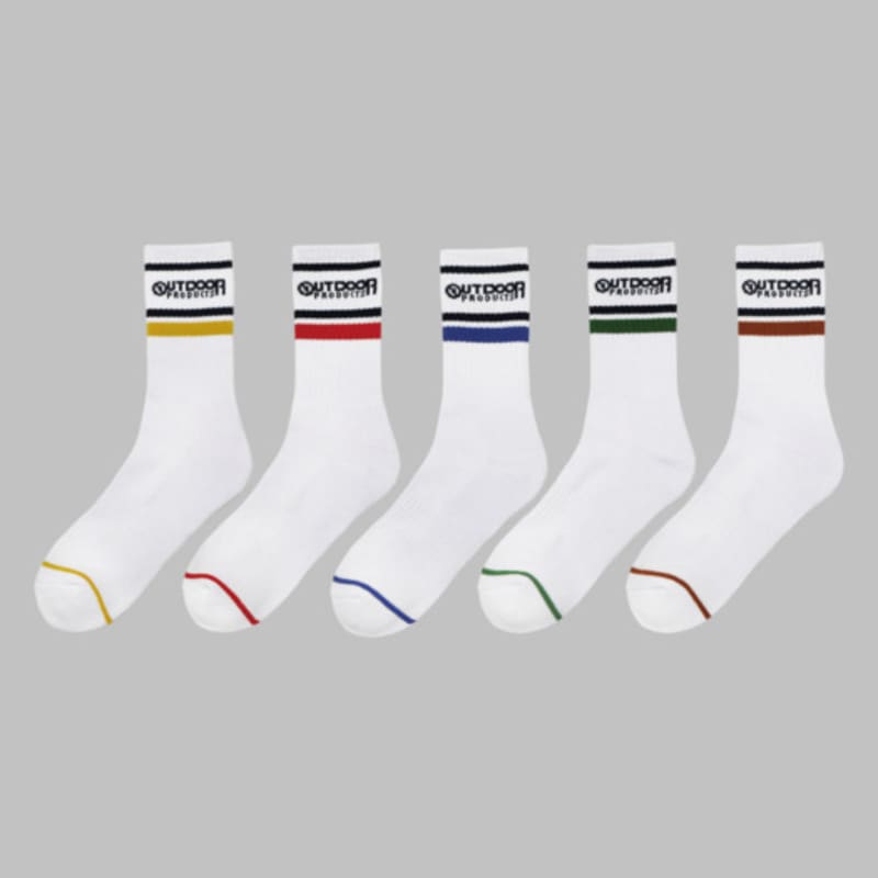 

OUTDOOR PRODUCTS Носки мужские махровые, 5 пар White Mix_M