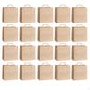 50 Brown Paper Bags with Flat Handles, Bottom Gift Bags, Reusable And Suitable for.