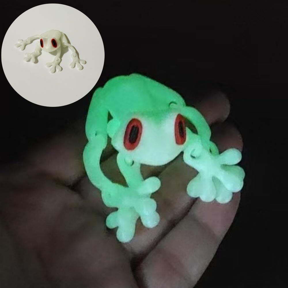 Simulation 3D Printing Tree Frog Joint Movable Frog Kitchen Home Decoration Toy Refrigerator Magnetic Attraction