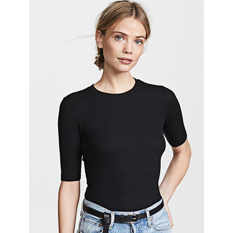 2025 Summer New Arrival Fashion All-Match Simple and Thin Modal Cotton Half Sleeve round Neck T-shirt Women's Bottoming Shirt Tops