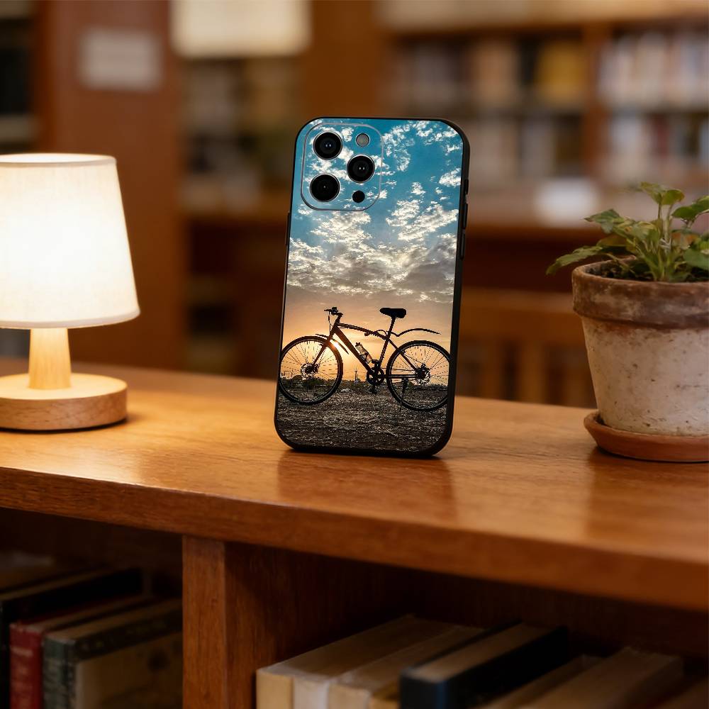 Road cycling Phone Case Silicone Soft For IPhone 17 16 15 14 13 12 11 X XR Plus Pro Max Plus