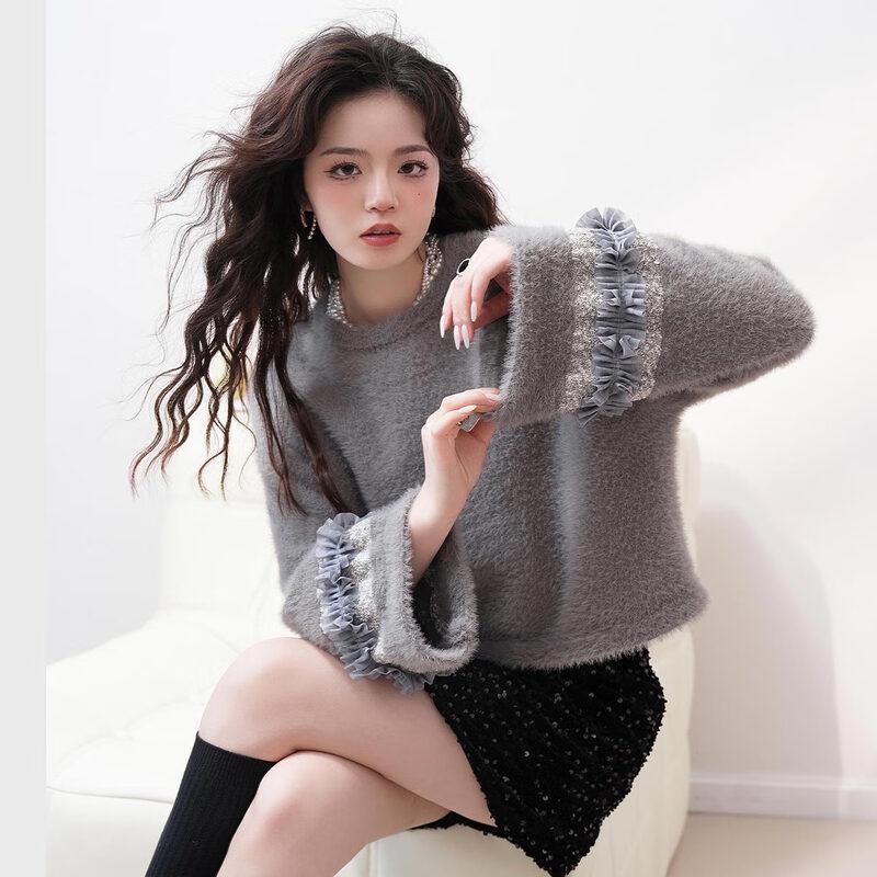 

IMAGINEX Women s Autumn Long-Sleeve Sweater One Size