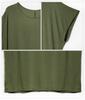 Loungewear Short Super Machine Washable Iron [DAY CLOTHDaycloth] One-piece Women's Set, Summer, 2-piece Set, Sweat-absorbing, Quick-drying, Sleeves,