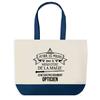 Tote bag - PLANETEE - Sac shopping fond bleu Opticien Ministère de la Magie - Coton - 40 x 45 cm - Sans fermeture