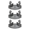 Corner Suction Cup Shower Caddy with Hooks No Drilling Removable Bathroom and Kitchen Storage Organizer for Bathrooms Storage