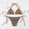Neuer Sommer Badeanzug Bikini Set Sexy Leopard Bikini 2-teiliges Set Damen Split Badeanzug Hohe Taille Beach Style Bikini