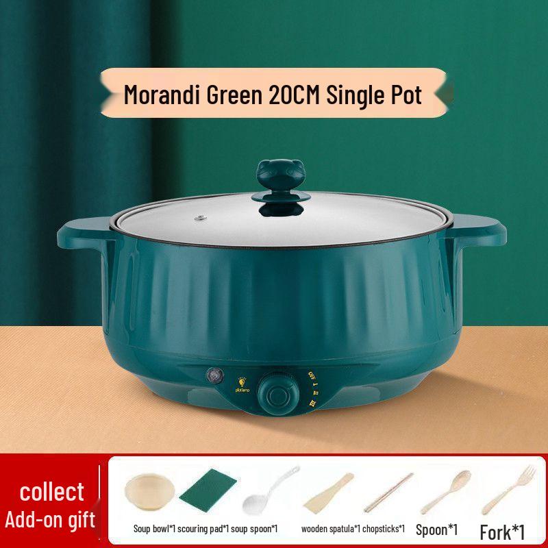 Multifunctional Mini Electric Wok, Hot Pot & Rice Cooker for Dorms & Households