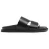 Zara Minimalist Non-Slip Slide Sandals Men Footwear Black 12763420800-35