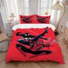 3pcs Spider-Man Venom 1 Cover+2 Pillowcases, Pillow Inserts Not Included, Machine Washable, All-Season Use, Teen and Adult Rooms104