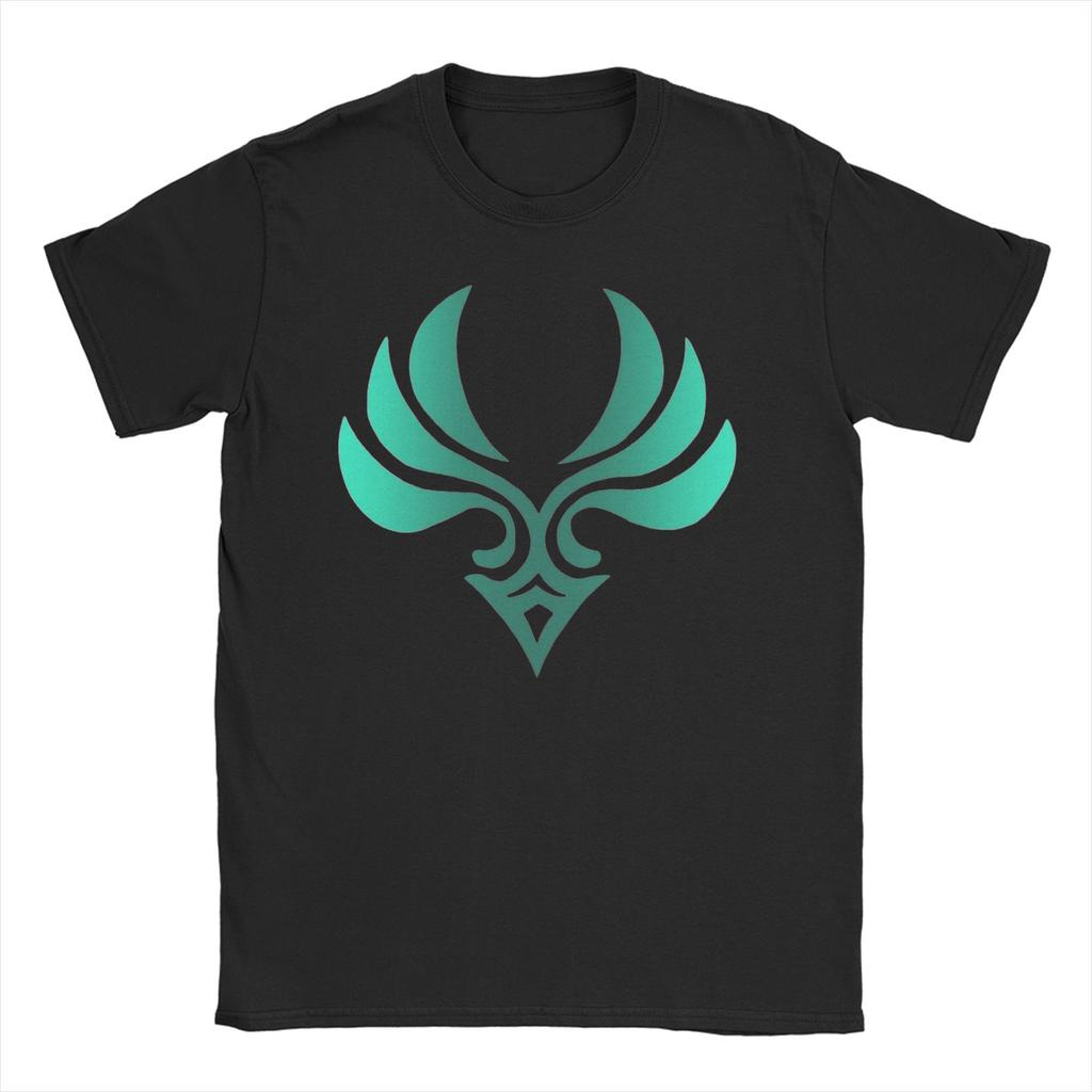 Novelty Xiao Genshin Impact Anime T-Shirts Men Women's Round Neck Cotton T Shirts Paimon Game Short Sleeve Tee Shirt Clothing