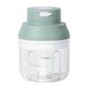Electric Garlic Chopper Mini, Garlic Masher Crusher, Food Processor Small with Garlic Peeler And Spoon (250ML/Green)
