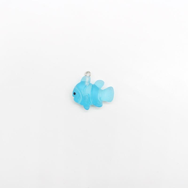 Ключница-подвеска из смолы с мультяшными морскими обитателями - Морской конёк, Краб, Рыбка