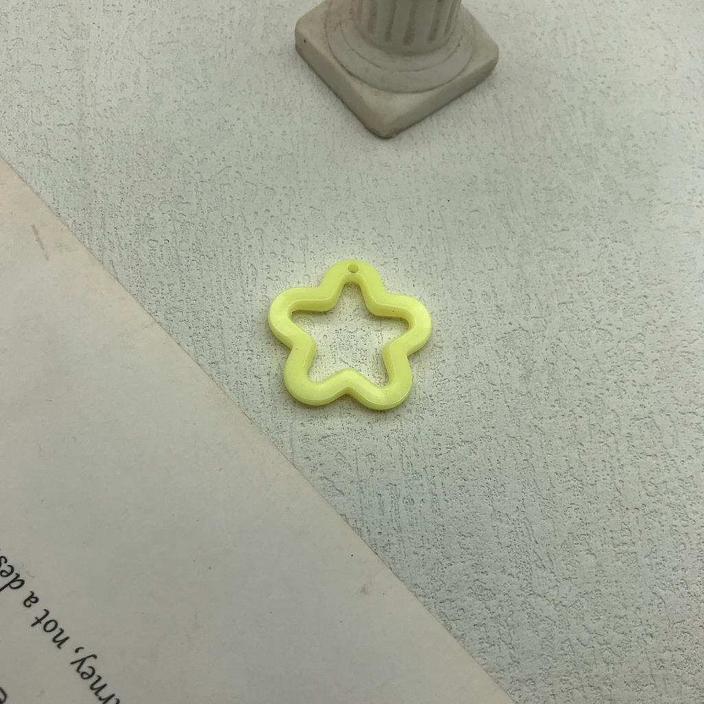 10/20Pcs 30mm Acrylic Transparent Star Pendant Loose Spacer Beads for DIY Jewelry Bracelet Earring Necklace Making Accessories
