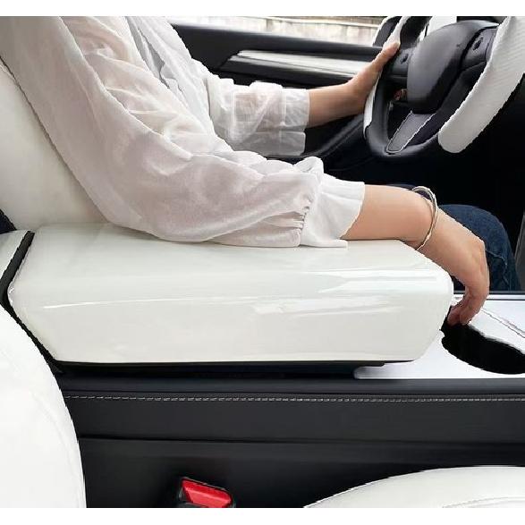Central Armrest Box Cover Trim For 2017- Tesla Model 3 & Model Y WHITE