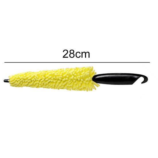 Car Vehicle Wheel Rims Tire Washing Cleaning Plastic Handle Sponge Brush Tool
