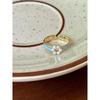 French Retro Blue Butterfly Ring Design Sense Temperament Personality Simple Cold Sense Versatile Ring