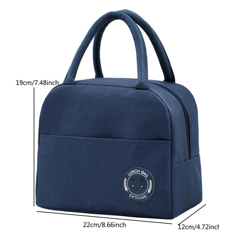 Lunch Bag Handle Insulation Cooler Tote For Women Kid Lunch Box Picnic Travel Easy to Carry Food Storage Breakfast Thermal Food Bags Practical Use