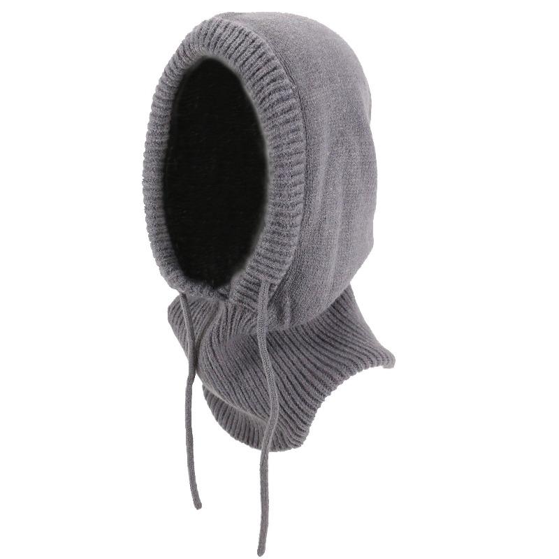 1pc Winter Warm Balaclava Hats for Women,solid Color Knitted Blend Hooded Scarf Hat for Women Skull Cap Beanie Hat Neck Gaiters