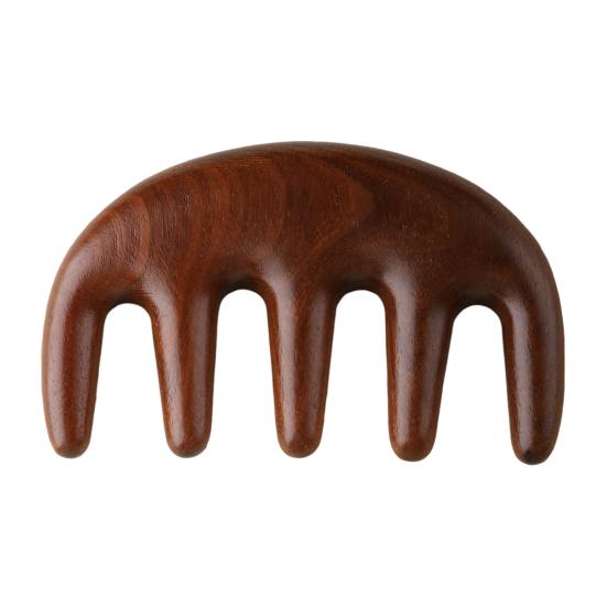 Sandalwood Scalp Massage Comb Multi-functional Meridian Comb Wooden Wide Tooth Face Head Body Massager Guasha Scrubber Tool