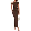 Elegantes figurbetontes Abendkleid für den Frühling 2026 - Europäische & Amerikanische Mode