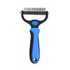 Pet Deshedding Brush Double-Sided Undercoat Rake for Dogs Cats Extra Wide Pet Shedding And Dematting Comb for Grooming