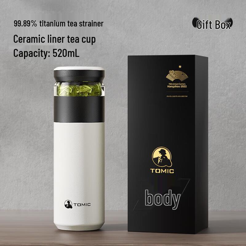 TOMIC Tea Water Separation Insulated Mug