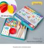 Montessori Educational Number Clip Beads - Early Math Color Matching Puzzle for Kids